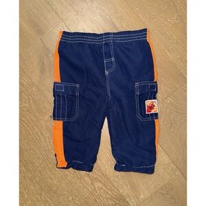 Sesame Street Elmo Cargo Pants Navy Orange 18M Elastic Waist Cargo Pockets